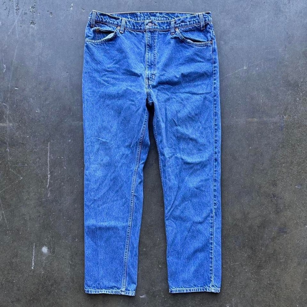 Men's Vintage 90s Levi's 505 Jeans Orange Tab Size 38x32
